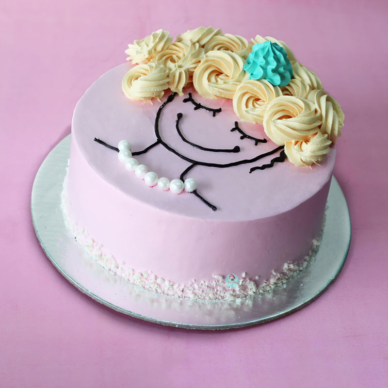 Elegant Woman Theme Cake